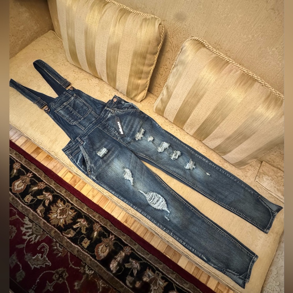 Dollhouse Blue Denim Overalls Classic Style